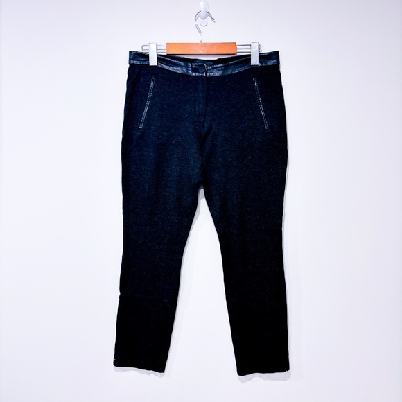 BRAX – Charcoal stretch skinny pants with faux leather waistband | Size 29 * - Picture 4 of 9